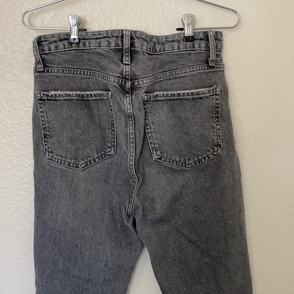 Zara Slim Straight High Rise Ripped Jeans - Picture 7 of 8